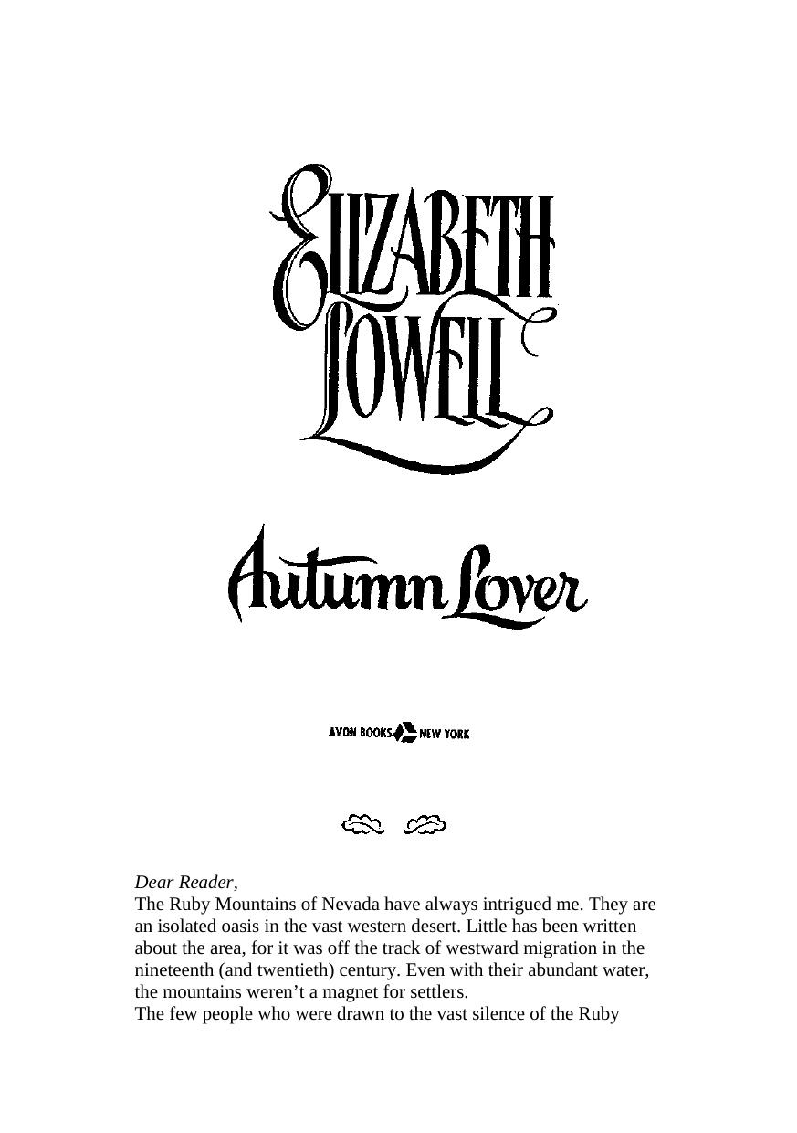 Lowell, Elizabeth - Only 05 by Autumn Lover