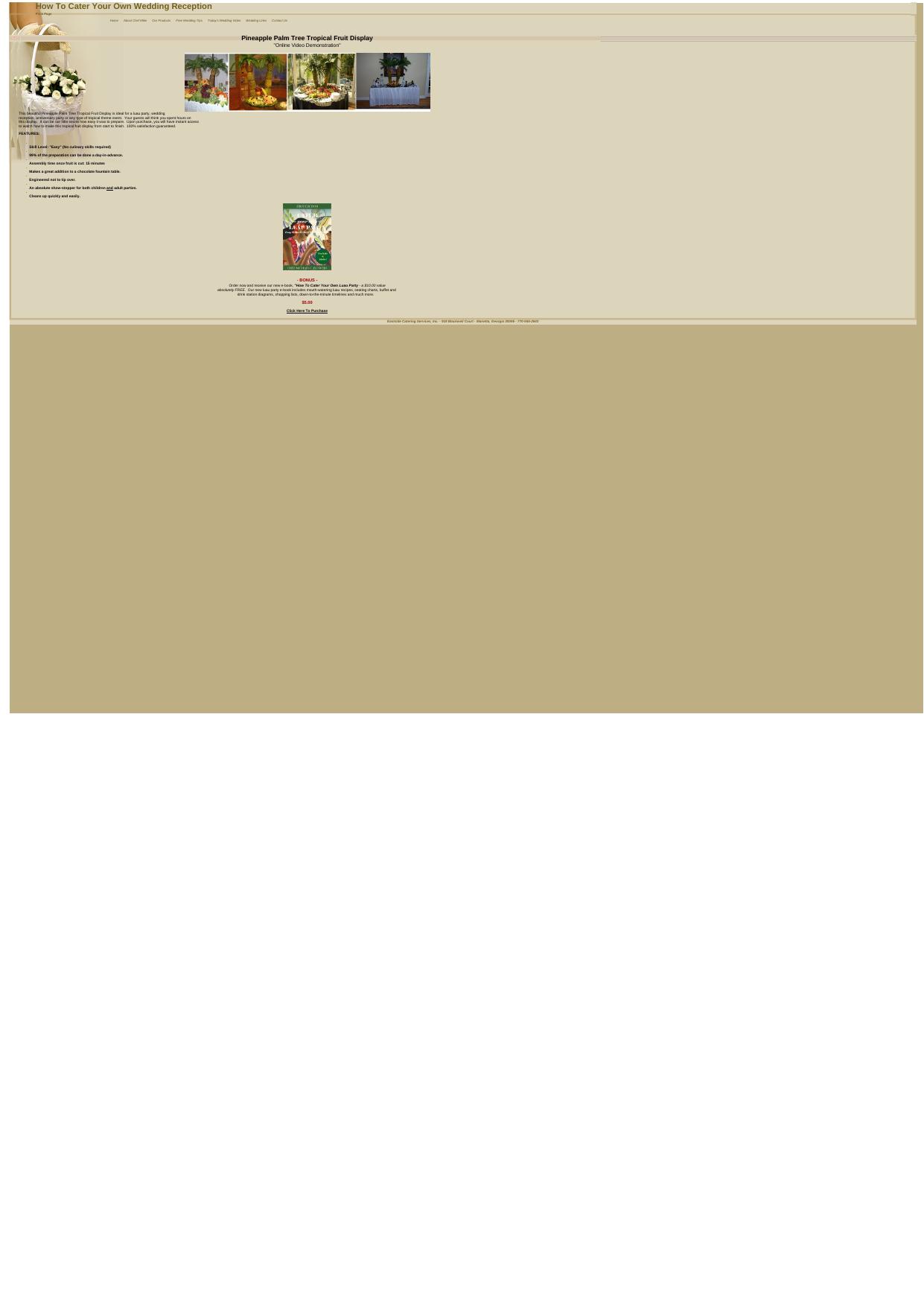 Luau Party Pineapple Palm Tree Fruit Display Video. by Best of Kuszter's Collection