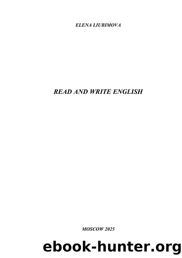 Lubimova Elena - Read and write English by Acer