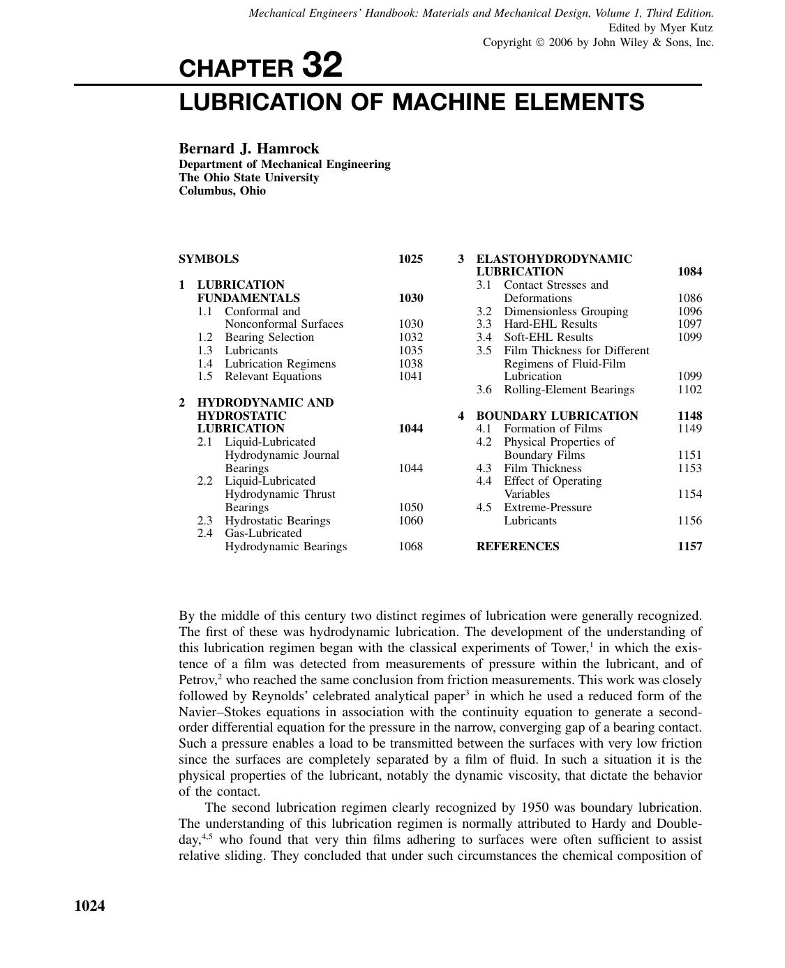 Lubrication of Machine Elements by penta