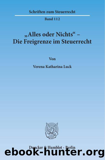 Luck by Schriften zum Steuerrecht (9783428542345)