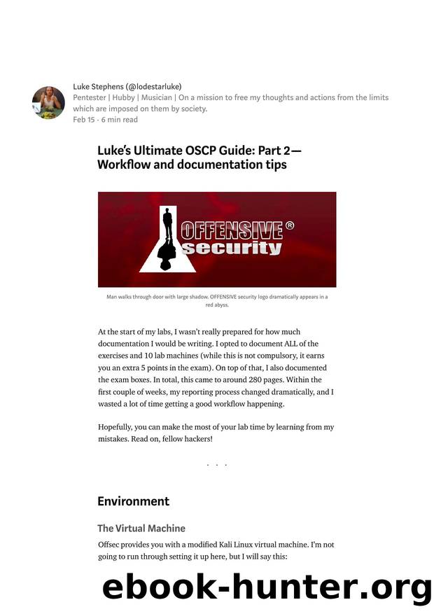 Lukeâs Ultimate OSCP Guide  Part (2) by Unknown