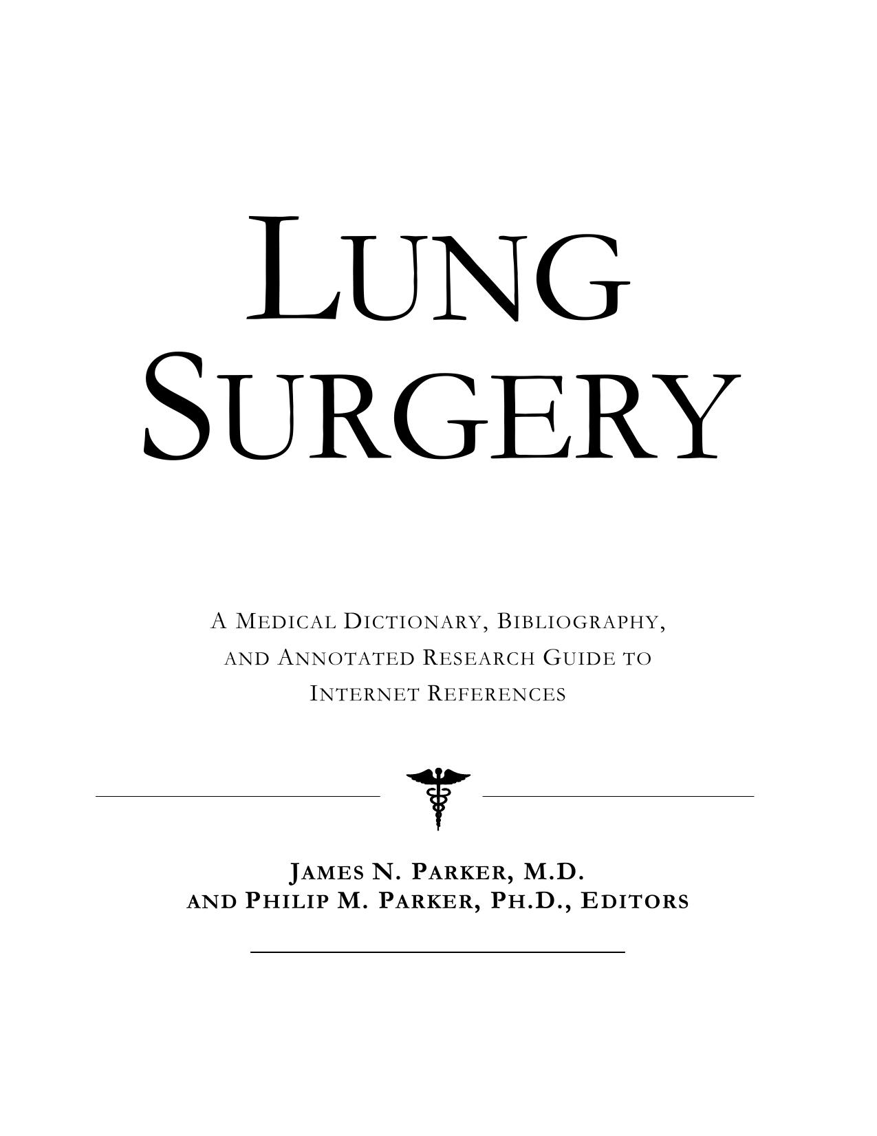 Lung Surgery by Unknow