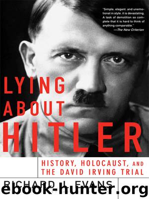 Lying About Hitler by Evans Richard