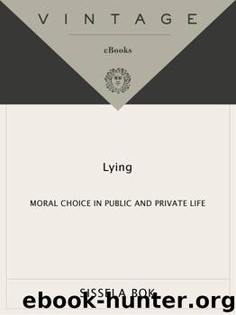 Lying by Sissela Bok