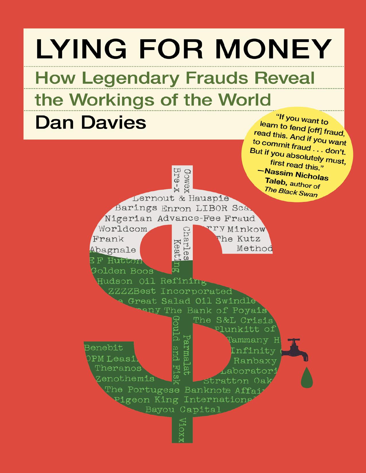 Lying for Money by Dan Davies