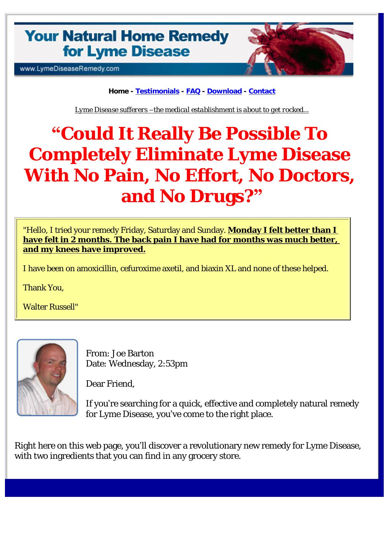 Lyme Disease Natural Remedy Report -New Site- Just Try It! by Best of Kuszter's Collection