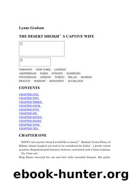 Lynne Graham - THE DESERT SHEIKH’S CAPTIVE WIFE by Anja