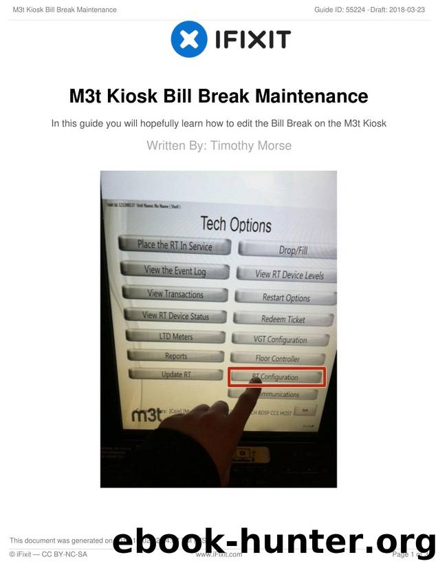 M3t Kiosk Bill Break Maintenance by Unknown