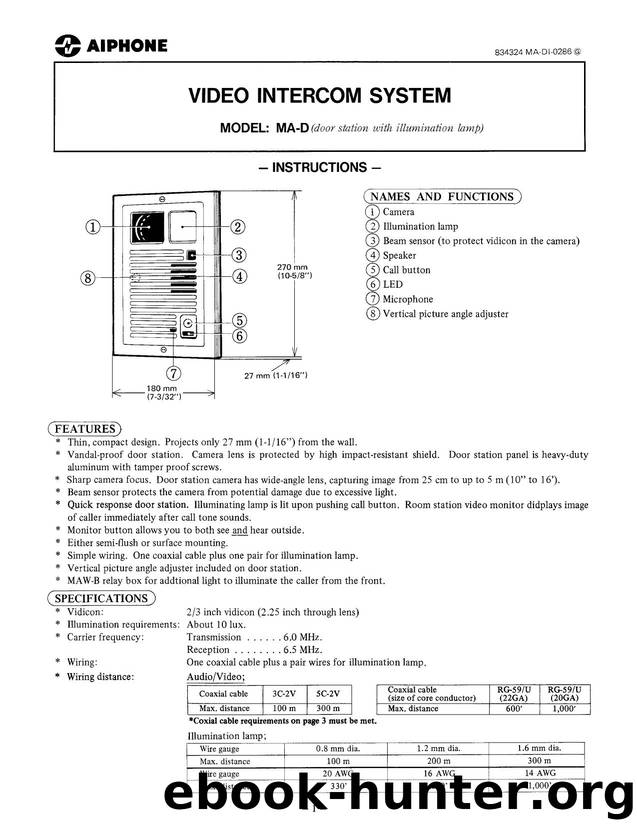 MA-D Instructions by Unknown