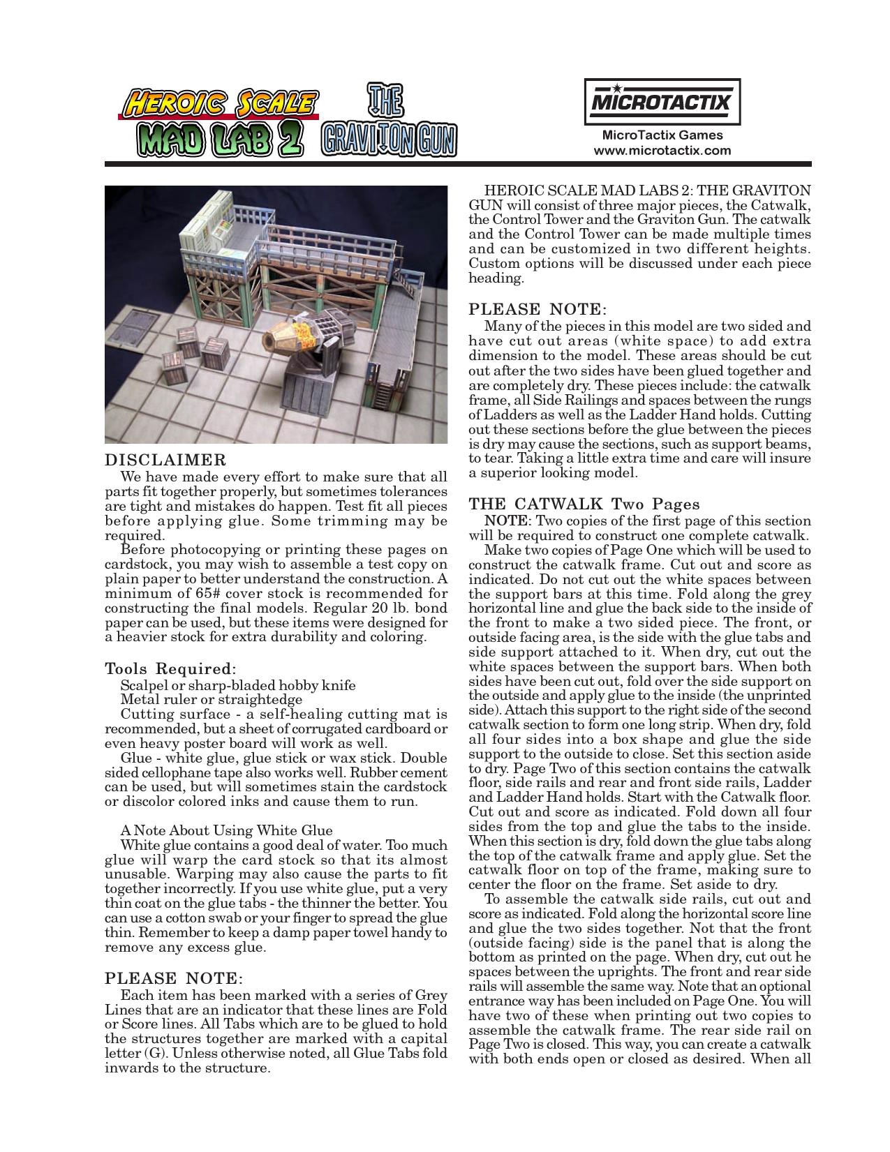 MAD LAB 2: THE GRAVITON GUN by Copyright 2003 MicroTactix Inc