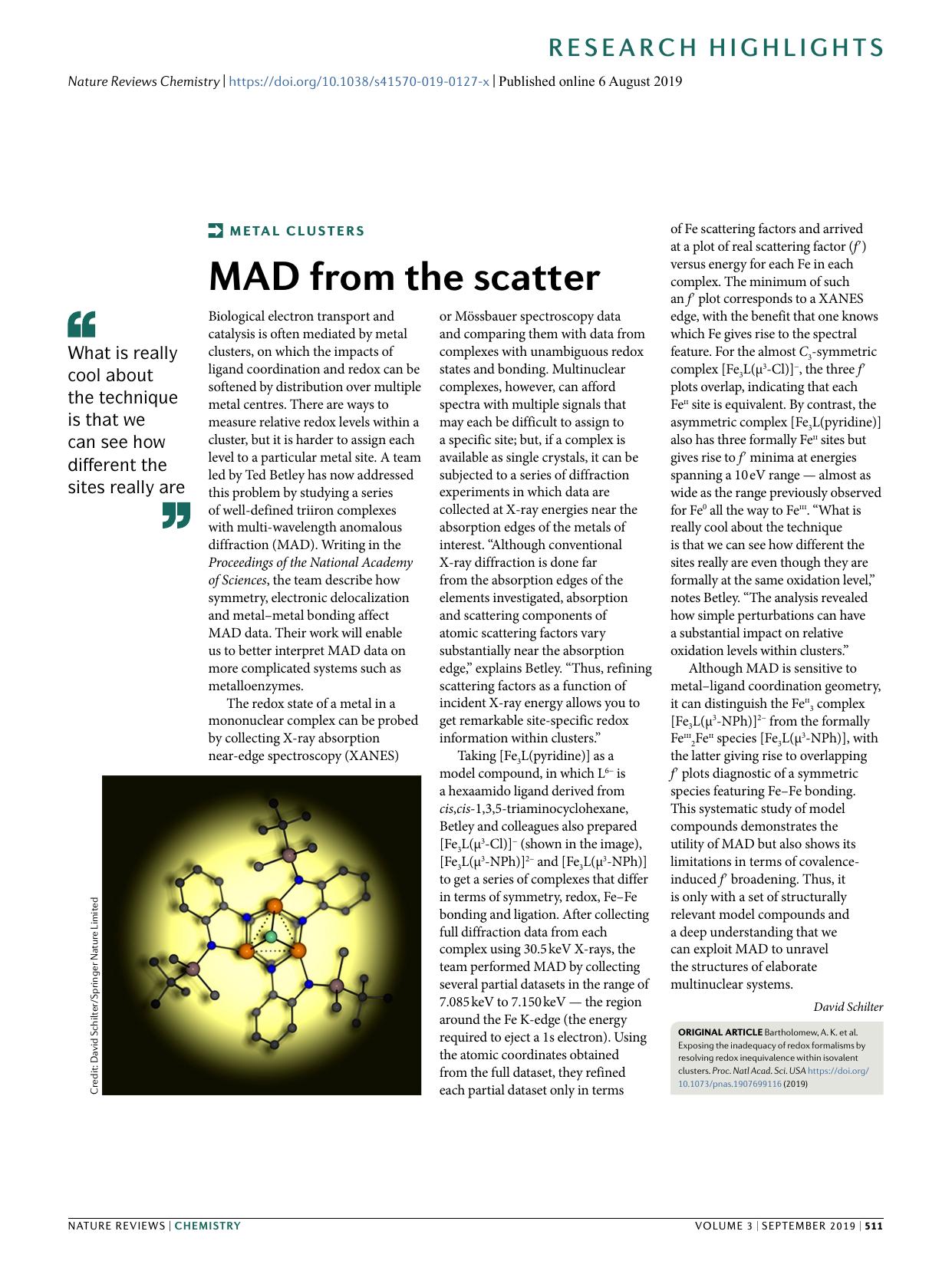 MAD from the scatter by David Schilter