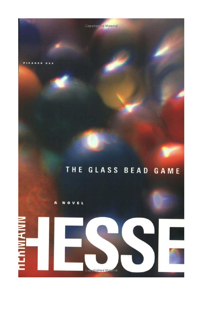 MAGISTER LUDI THE GLASS BEAD GAME by Hermann Hesse