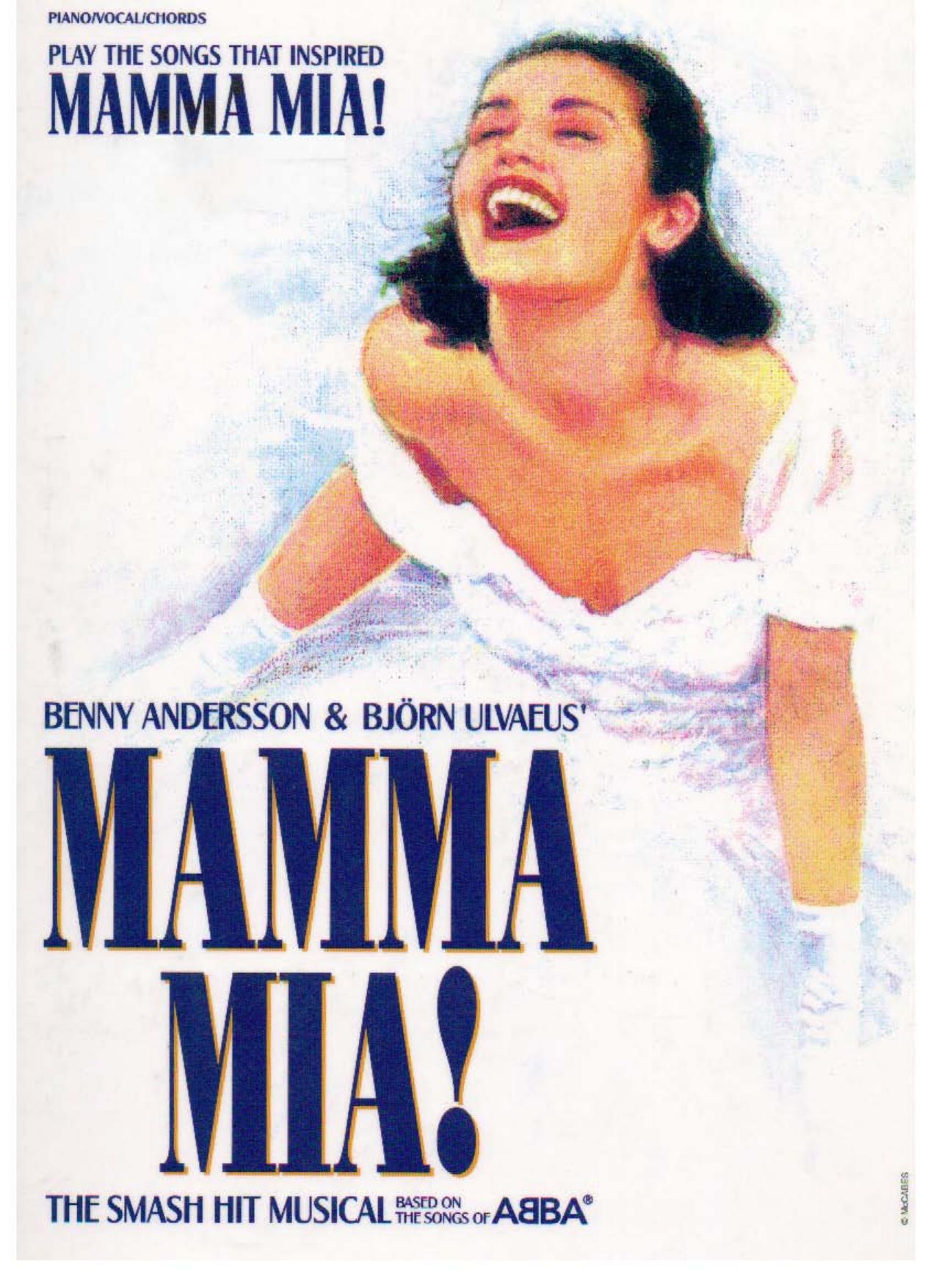 MAMMA MIA, The musical by Vocal Selections