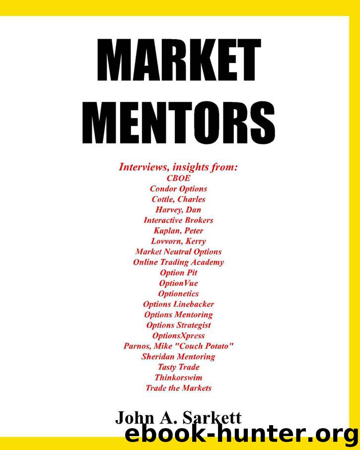 MARKET MENTORS by John Sarkett