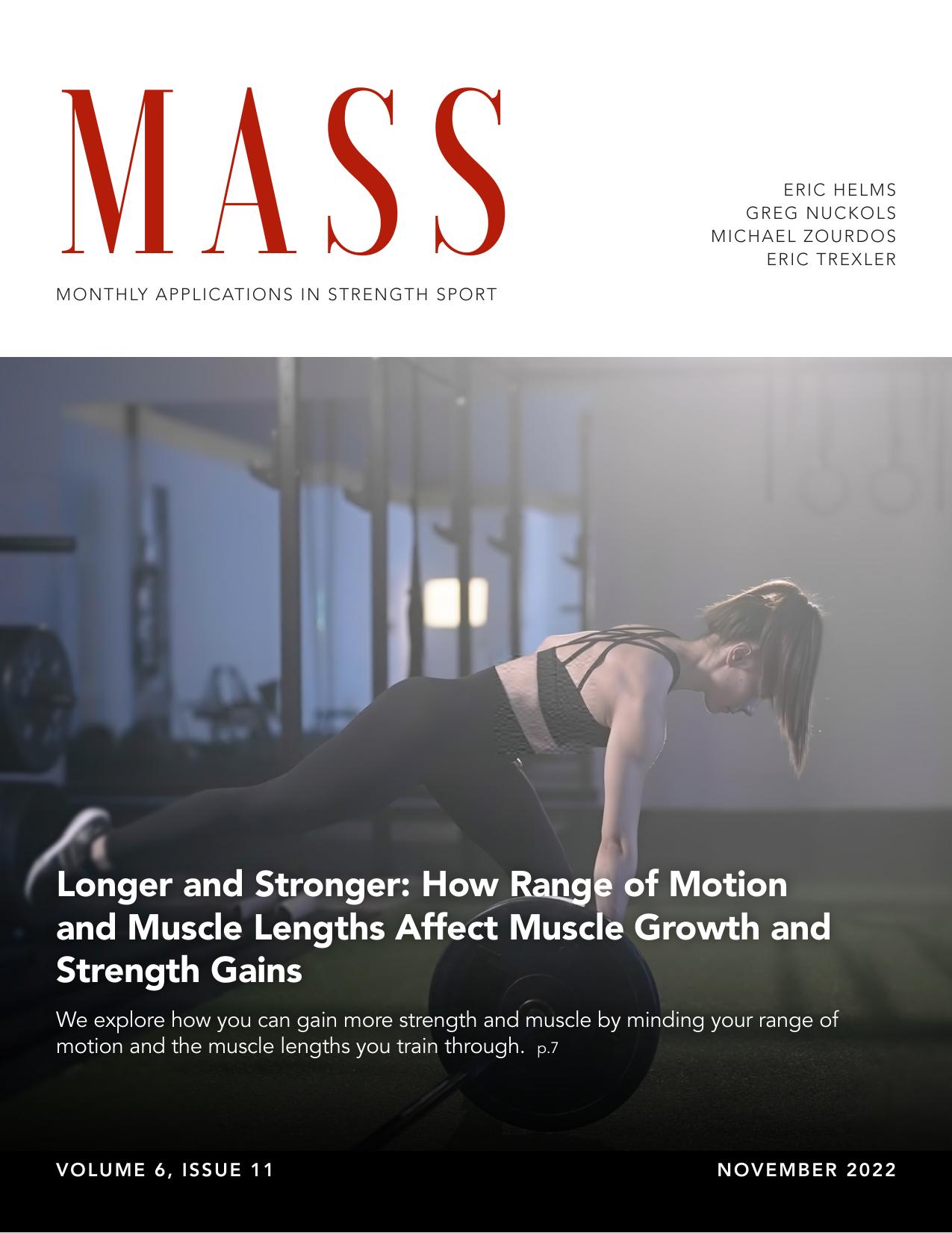 MASS (Monthly Applications in Strength Sport) - Volume 6 - Issue 10 by Eric Helms Greg Nuckols Michael Zourdos Eric Trexler