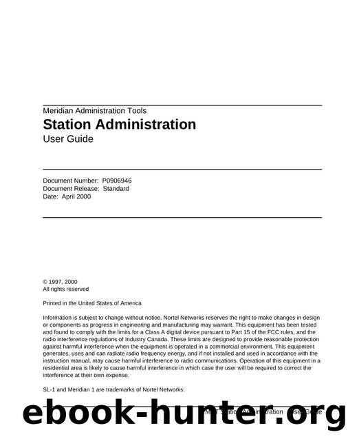 MAT Station Administration User Guide by Unknown