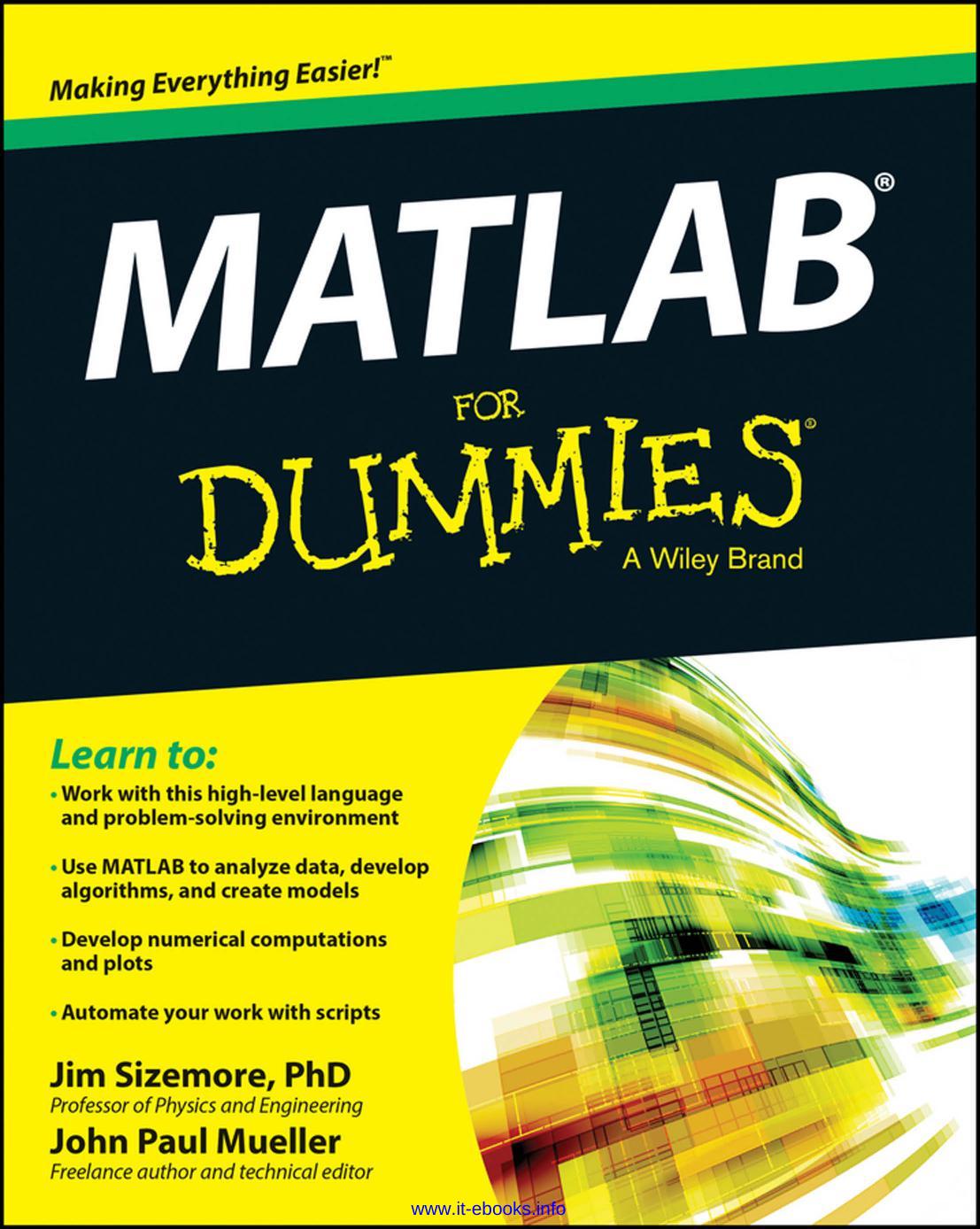 MATLAB For Dummies by Jim Sizemore John Paul Mueller