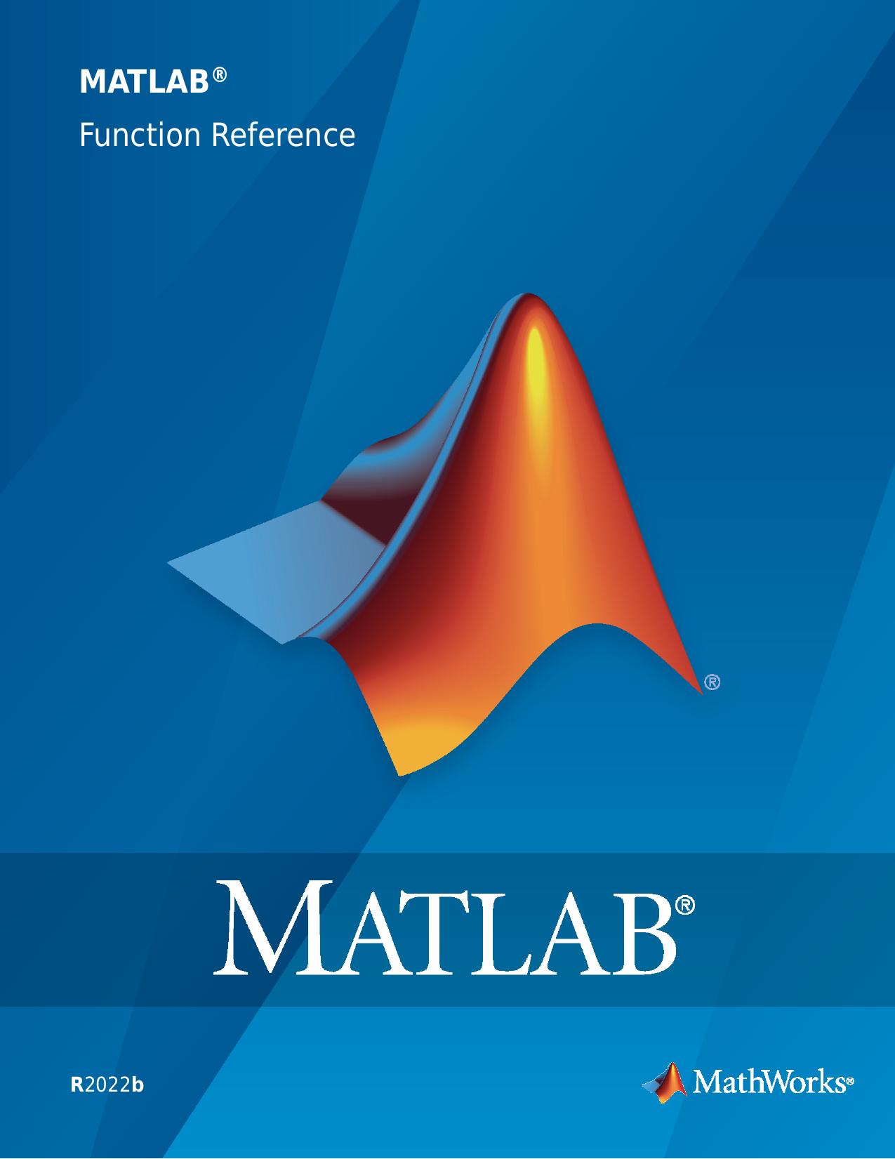 MATLAB Function Reference by The MathWorks Inc