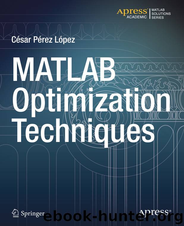 MATLAB Optimization Techniques by César Pérez López