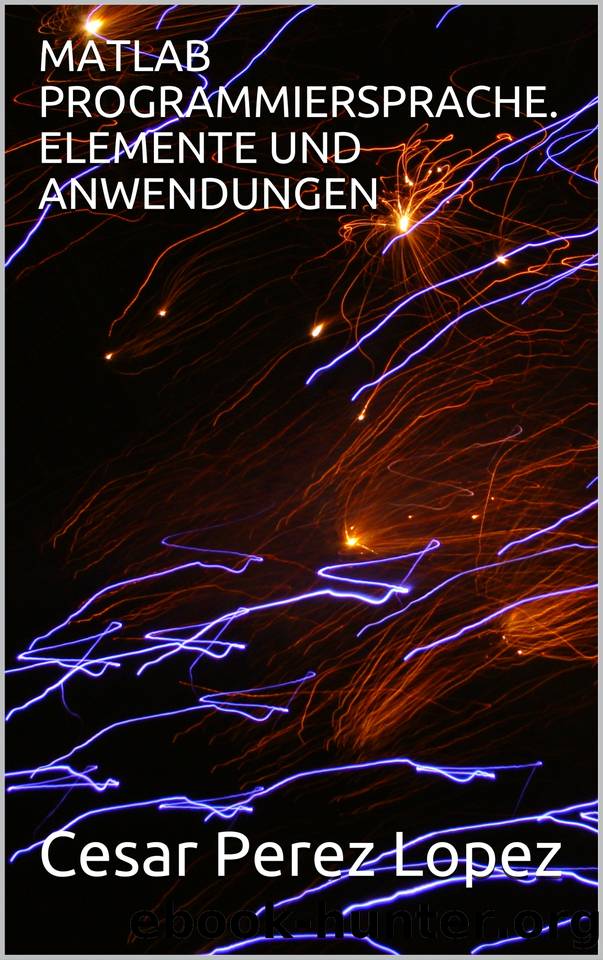 MATLAB PROGRAMMIERSPRACHE. ELEMENTE UND ANWENDUNGEN (German Edition) by Perez Lopez Cesar