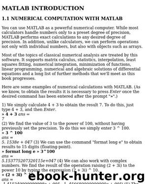 MATLAB Programming Language by K. Parker