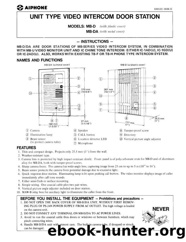MB-D, DA Instructions by Unknown