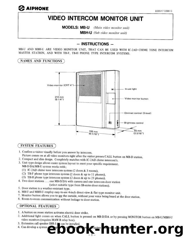 MB-U Instructions by Unknown