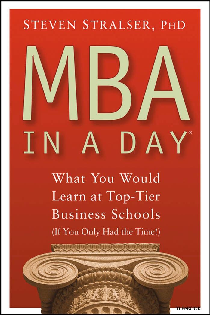 MBA In A Day by Unknown
