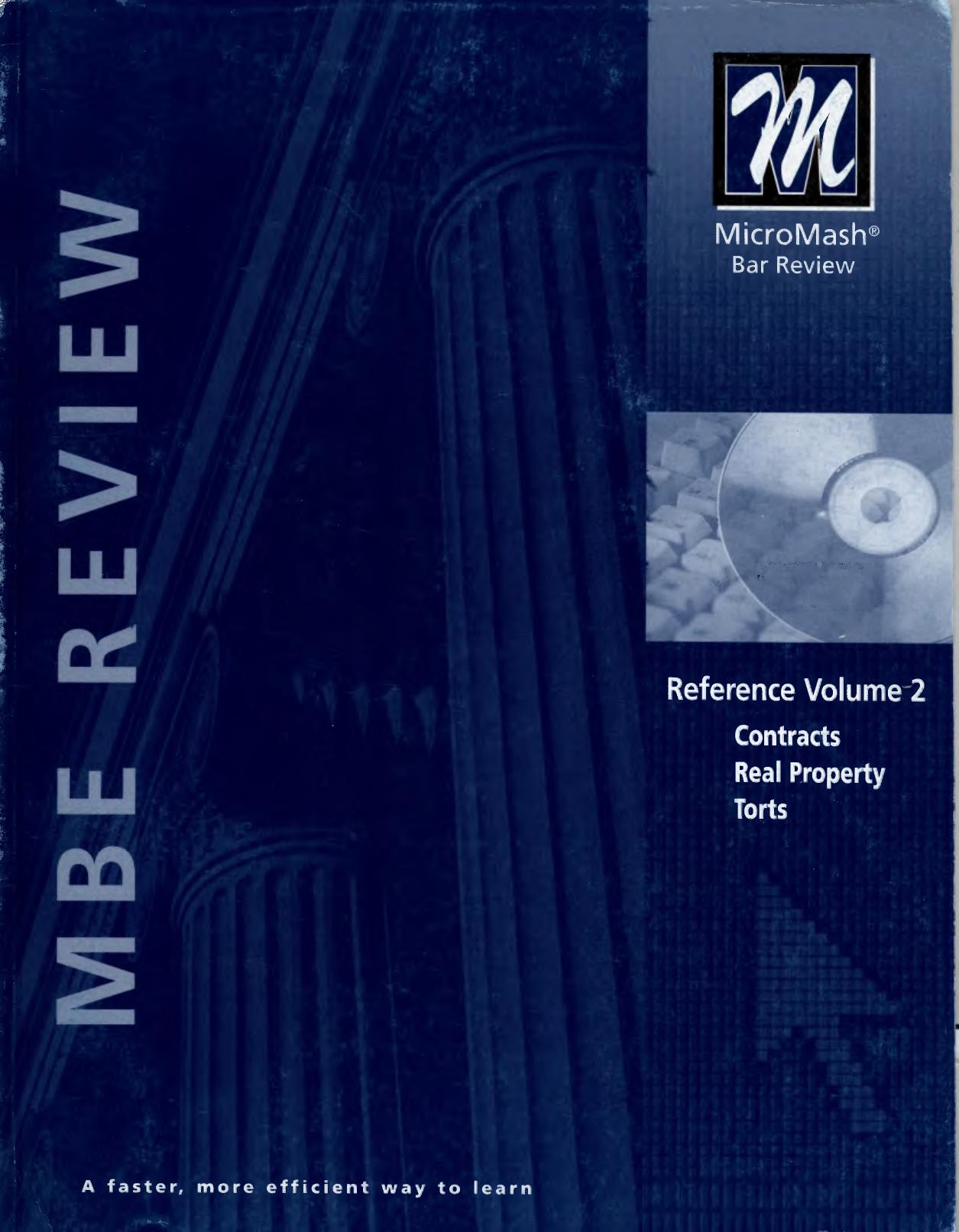 MBE Review Reference Volume 2 by Unknown