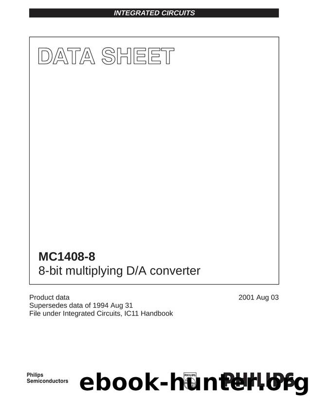 MC1408-8 8-bit multiplying DA converter by Philips Semiconductors
