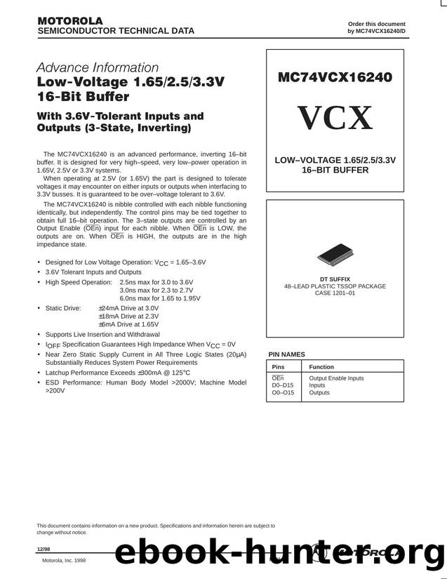MC74VCX16240 (0.1) VIEW by jesse