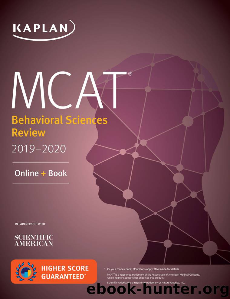 MCAT Behavioral Sciences Review 2019-2020 by Kaplan Test Prep
