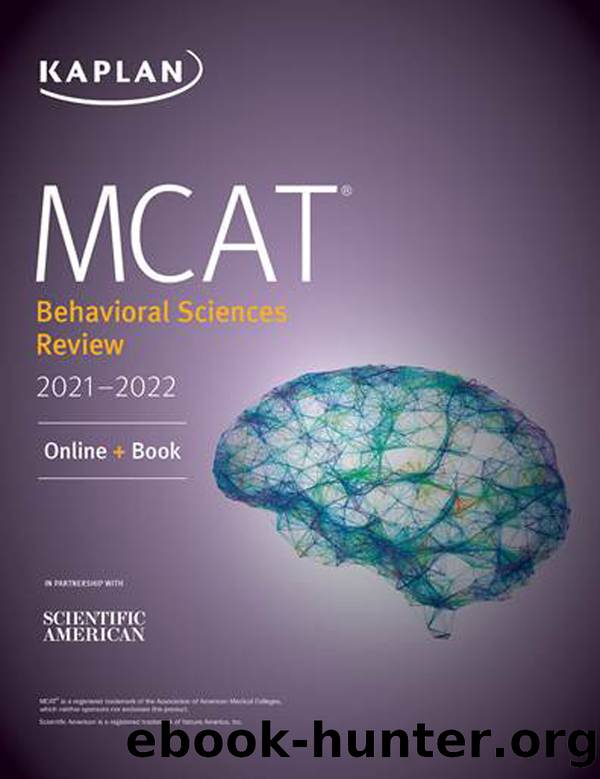 MCAT Behavioral Sciences Review 2021-2022 by Kaplan Test Prep