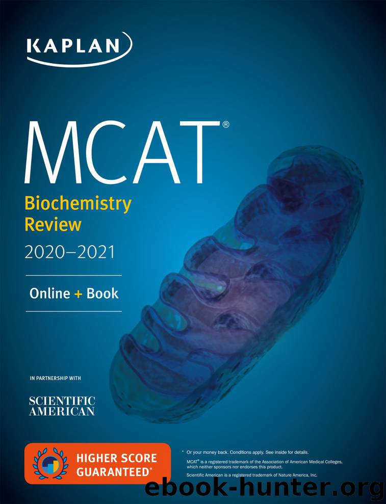 MCAT Biochemistry Review 2020-2021 by Kaplan Test Prep