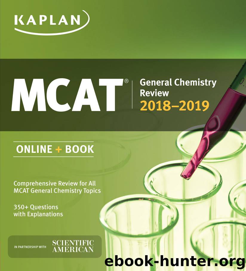 MCAT General Chemistry Review 2019-2020 by Kaplan Test Prep