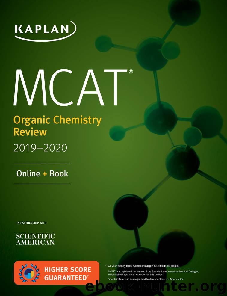 MCAT Organic Chemistry Review 2020-2021 by Kaplan Test Prep