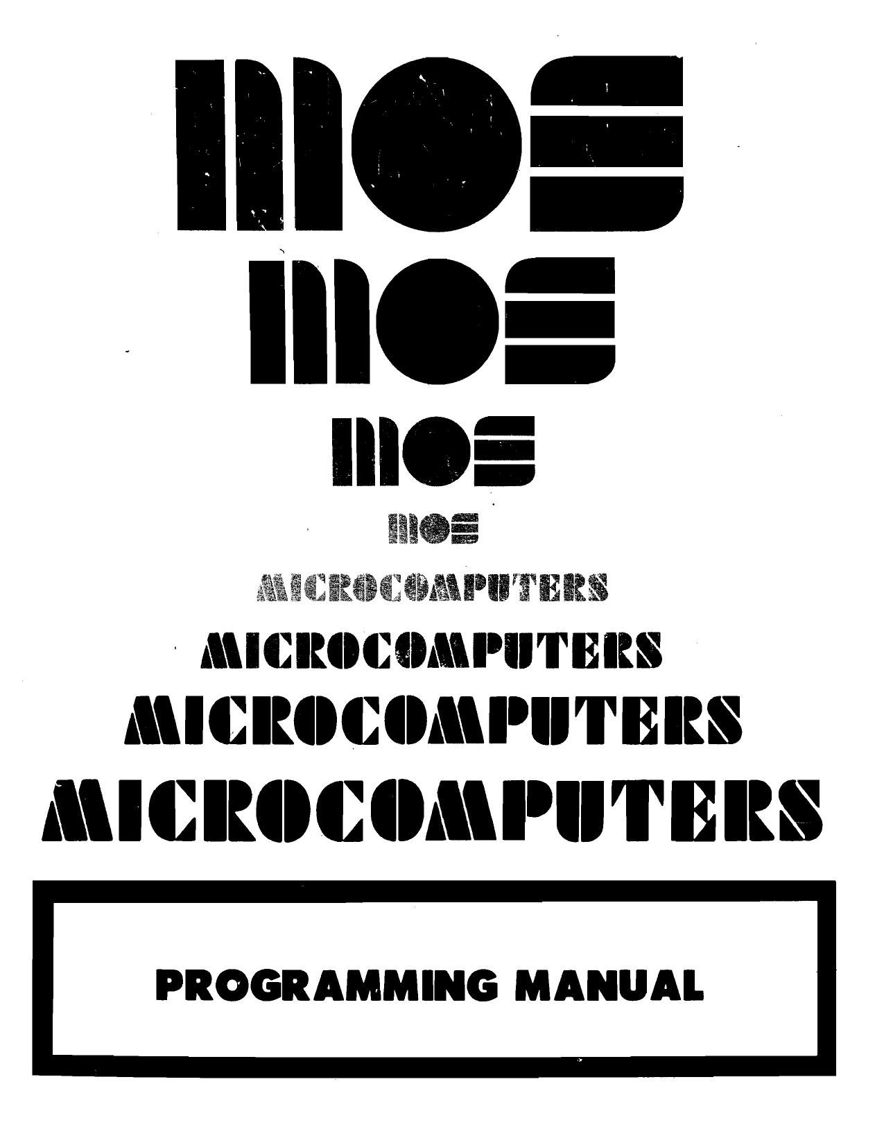 MCS6500 Microcomputer family programming manual. by coll