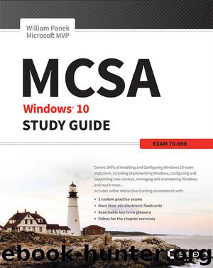 MCSA Windows 10: Study Guide Exam 70-698 by Panek William