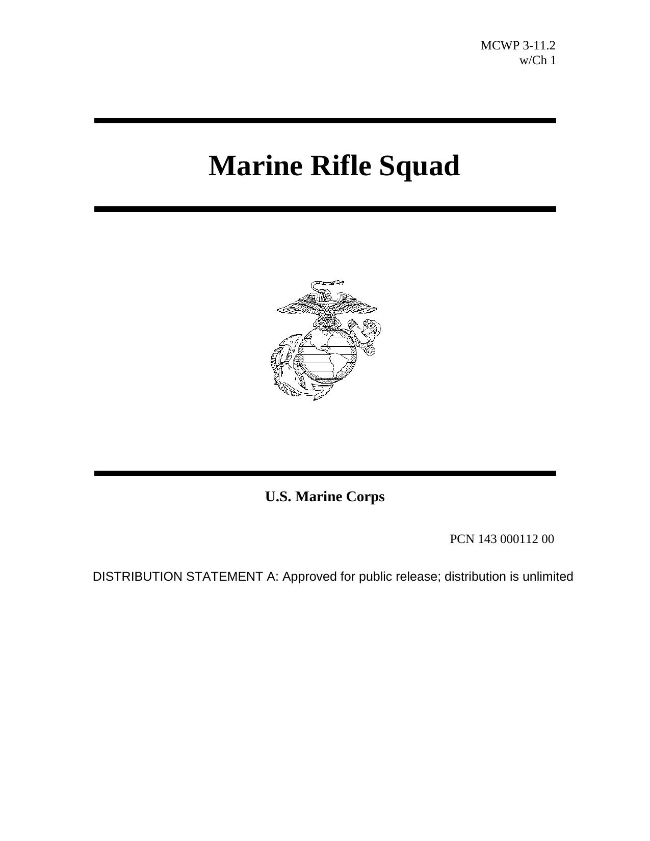 MCWP 3-11.2 Marine Rifle Squad by 27 november 2002
