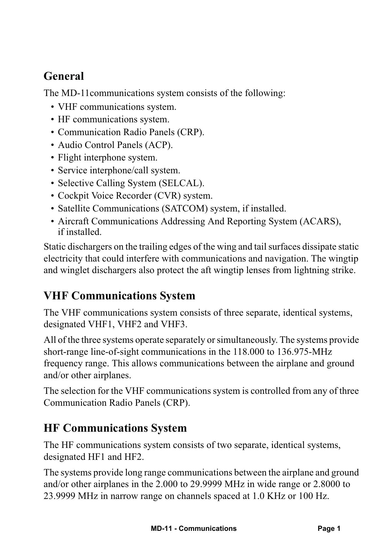 MD-11-Communications by Unknown