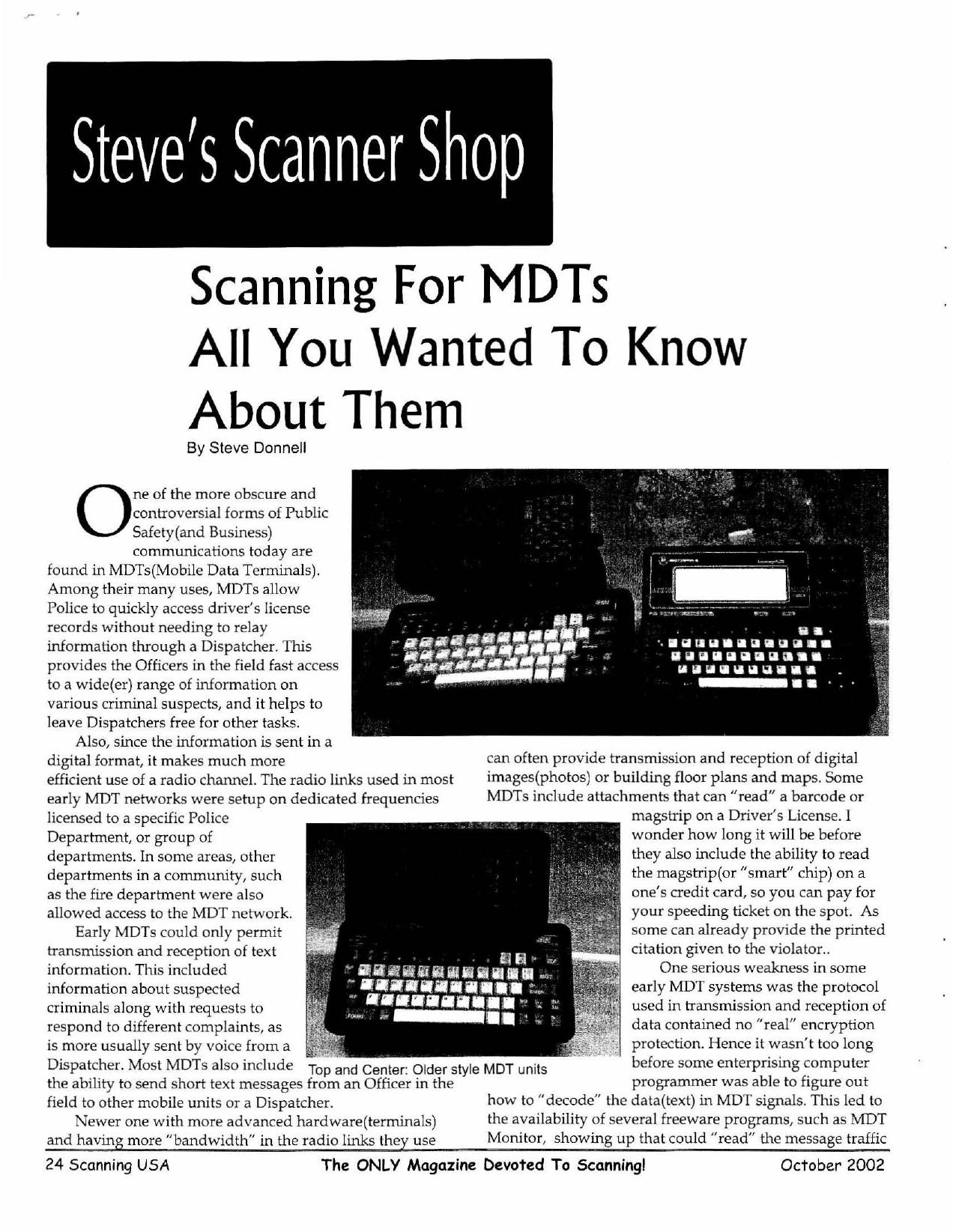 MDTs All You Wanted To Know About Them by Steve Donnell