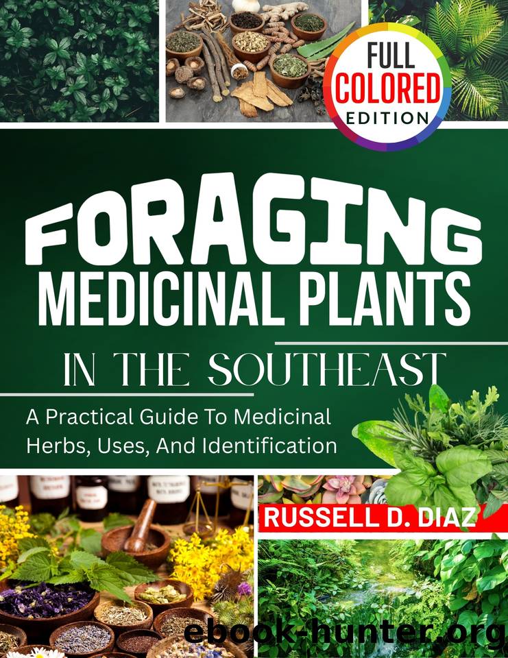 MEDICINAL HEALING PLANTS OF THE SOUTHEAST (FULL COLORED): A PRACTICAL GUIDE TO MEDICINAL HERBS, USES, AND IDENTIFICATION by DIAZ RUSSELL D