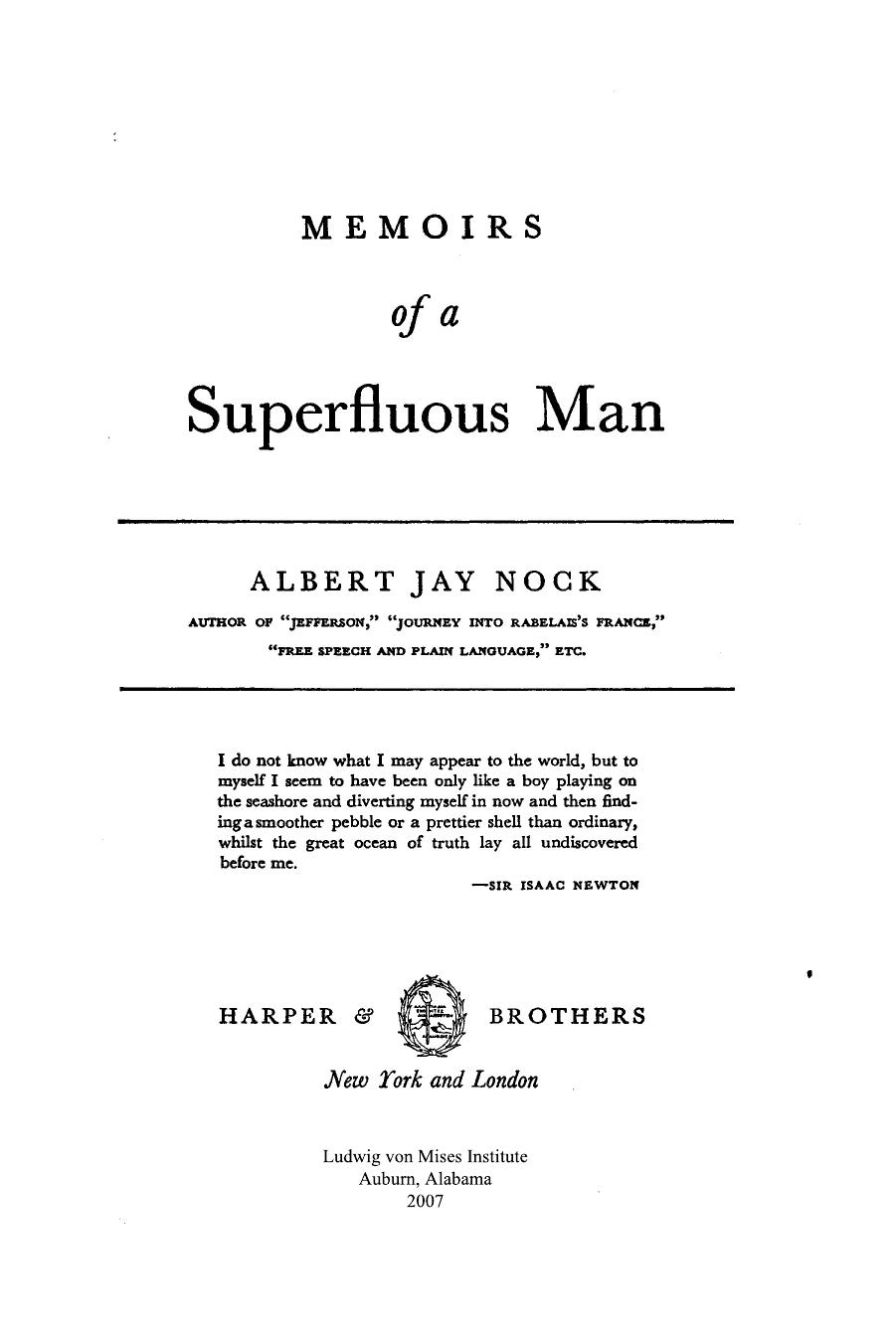 MEMOIRS OF A SUPERFLUOUS MAN.pdf by Owner