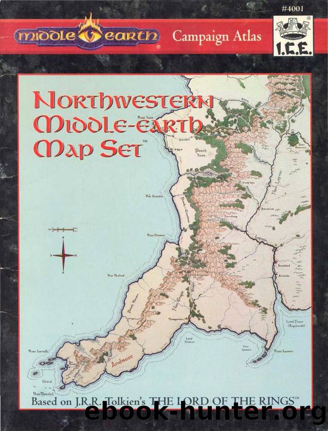 MERP - Iron Crown Enterprises - Campaign Atlas by Northwestern Middle Earth Map Set