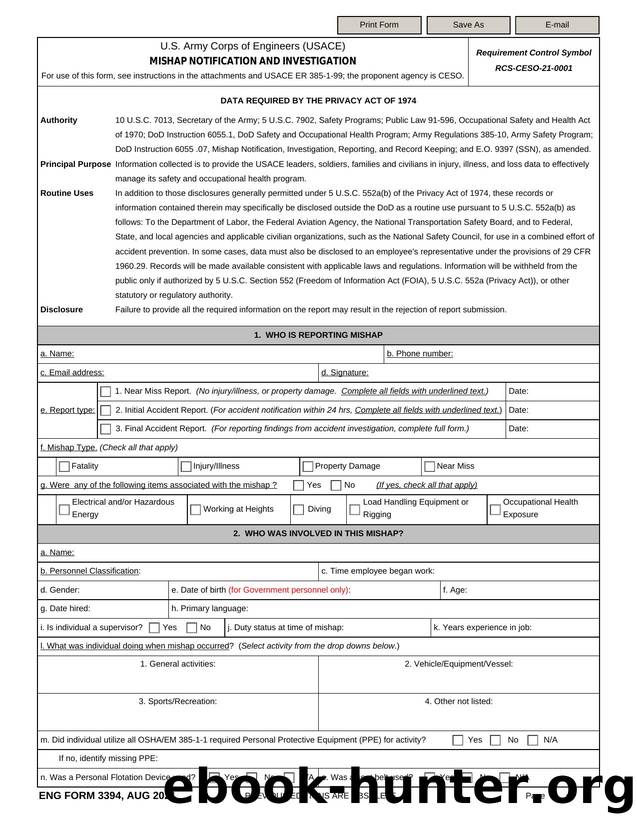 MISHAP NOTIFICATION AND INVESTIGATION by Darwin Chen