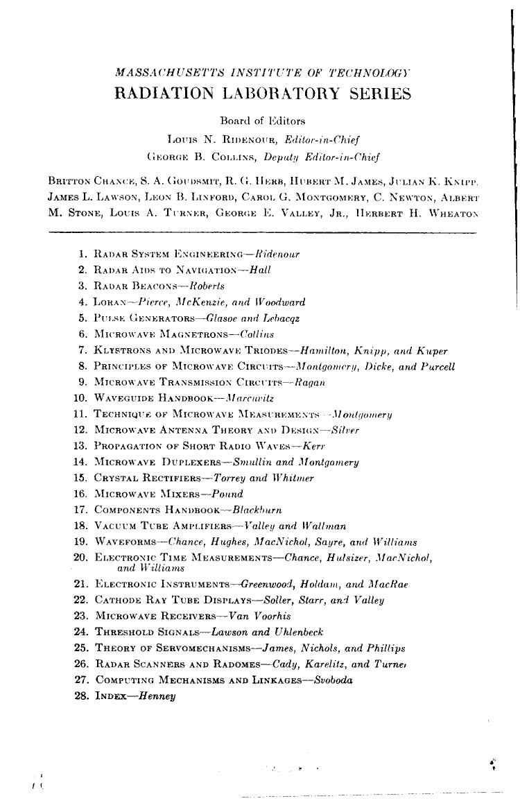 MIT RadLab {complete set} Vol 21 - Electronic Instruments by I. Greenwood et al.