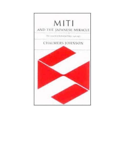 MITI and the Japanese Miracle by Johnson Chalmers A