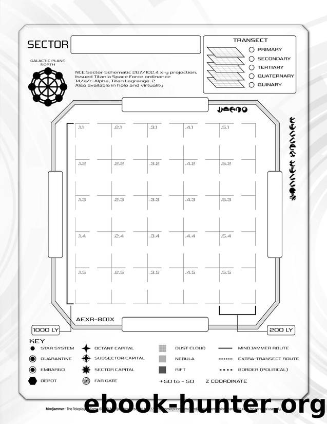 MJ Blank Sector Map by Unknown