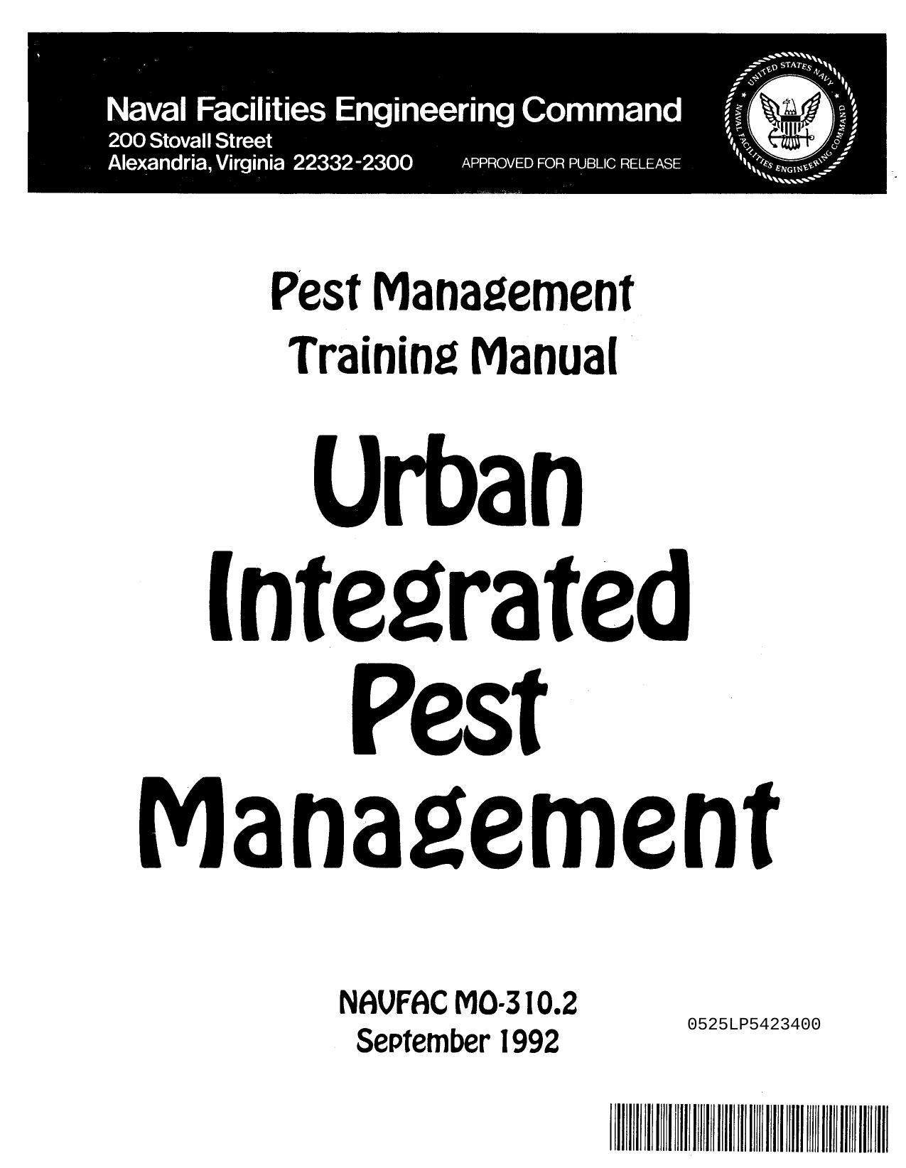MO-310.2 Urban Integrated Pest Management by Urban Integrated Pest Management